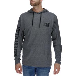 Poleron Hombre Upf Hooded Banner Gris CAT