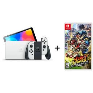 Consola Nintendo Switch Oled White + Mario Strikers