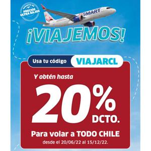 20% Dcto. Para Viajar Por Chile En Jetsmart