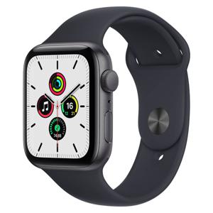 Apple Watch SE, 44mm, GPS, Caja Aluminio Gris Espacial, Correa Deportiva Azul Medianoche