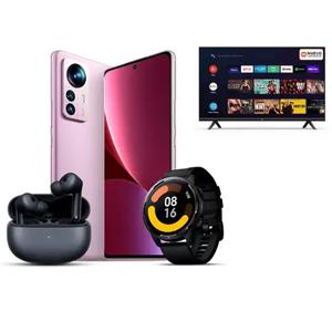 Celular Xiaomi 12 Pro 256GB, 5G, Purple 6.73" Liberado + Bundle + LED Xiaomi 32” P1 HD Android Smart TV