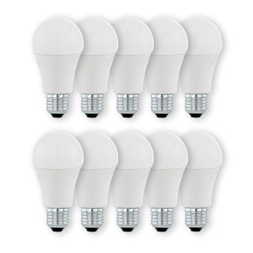 Pack De 10 Ampolletas LED E-27 12W Calido