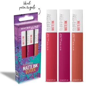 Set Maybelline 3 Labiales Superstay Matte Ink Diverse