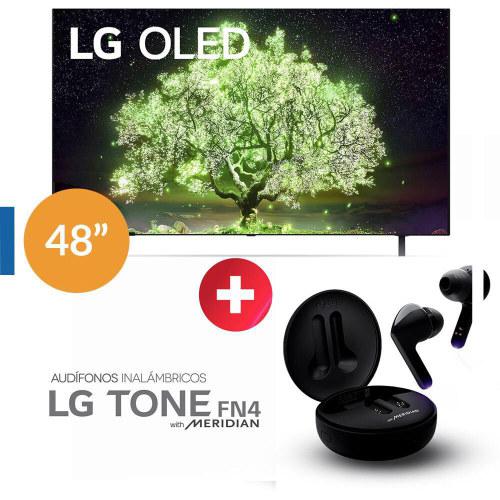 Oled LG + Audífonos LG Fn4, 48" Ultra HD 4K Smart Tv