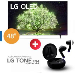 Oled LG + Audífonos LG Fn4, 48" Ultra HD 4K Smart Tv