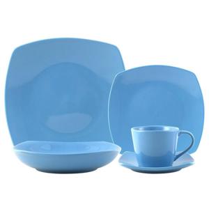 Juego De Vajilla 30 Piezas Turquesa Just Home Collection