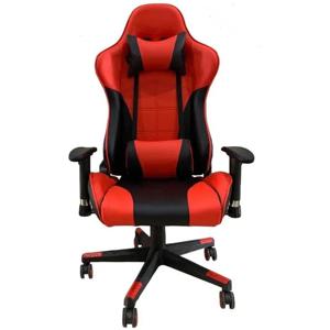 Silla Gamer Ajustable Color Negro/Rojo Dinon Ev10835