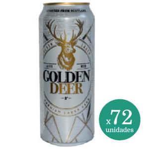 Cerveza Golden Deer Lager Lata 500 cc x72 Unidades