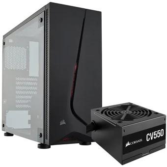 Gabinete Corsair SPEC 05 Black Con Fuente De Poder De CV550 Corsair