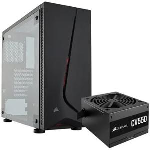Gabinete Corsair SPEC 05 Black Con Fuente De Poder De CV550 Corsair
