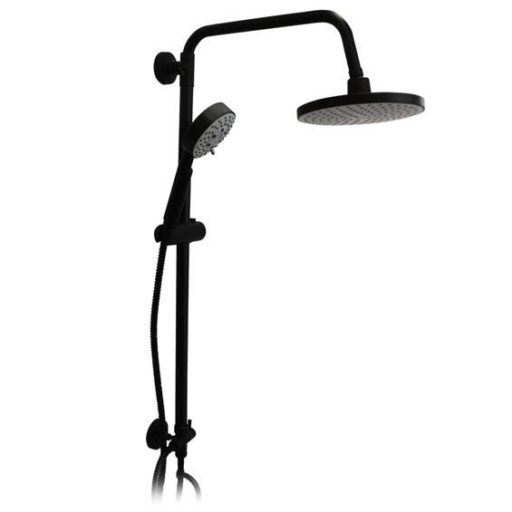 Columna De Ducha Stretto Venti Negro Mate