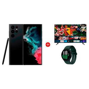 Combo Samsung Galaxy S22 Ultra 128GB 6,8" Phantom + LED 55" Smart TV 4K + Galaxy Watch4 44mm