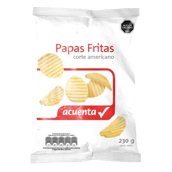 Papas Fritas Corte Americano 250grs Acuenta