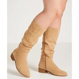 Bota Casual Arrugada Mujer Alaniz