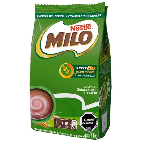 Saborizante Para Leche Milo Activ-go Bolsa 1000g