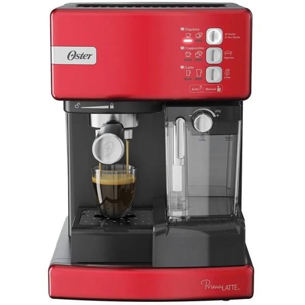 Cafetera Automática De Espresso Roja Oster Primalatte Bvst