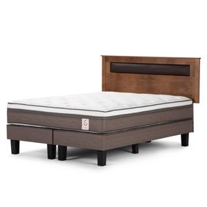 Cama Europea New Style 6 2 Plazas + Respaldo Ferrara