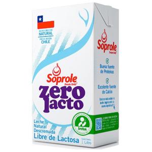 Leche Descremada Sin Lactosa Soprole 1 L (Al Llevar 4 Unidades)