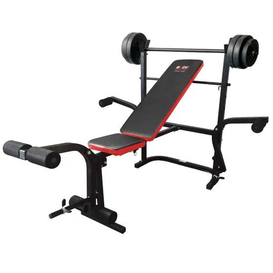 Combo Banca Body Sculpture + Barra Y Discos 27 Kg