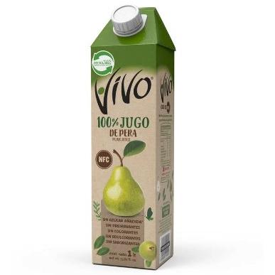 Jugo 100% Fruta Pera 1 L Vivo