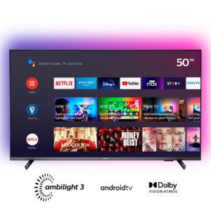 LED Philips Ambilight 50” UHD 4K 50PUD7906 Android Smart TV