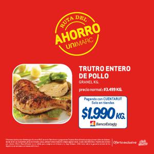 Trutro Entero De Pollo Kg en Unimarc