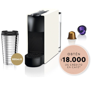 Cafetera Nespresso Essenza Mini Single White + Travel mug + $18.000 De Crédito En Café