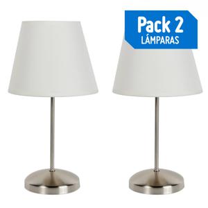 Pack Lámparas De Mesa 20 Cm 60 W 2 Unidades