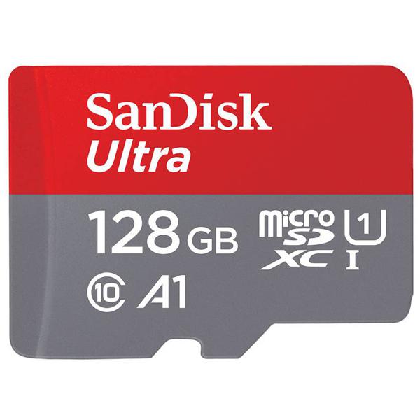 Tarjeta MicroSDXC SanDisk 128GB Clase 10, Incluye Adaptador SD