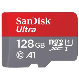 Tarjeta MicroSDXC SanDisk 128GB Clase 10, Incluye Adaptador SD