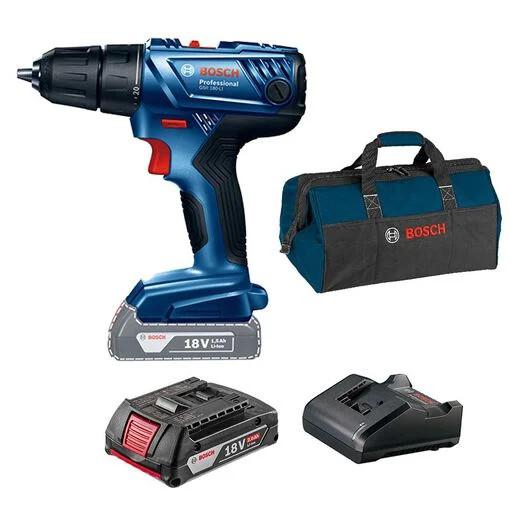 Taladro Atornillador Inalámbrico Bosch 18V GSR 180-LI + Bateria 2.0 Ah + Cargador Y Bolso