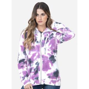 Polerón Tie Dye Morado Con Cierre Maui And Sons