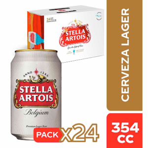 Pack Cerveza Stella Artois, 24 Latas