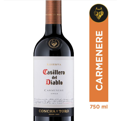 Vino Carmenere Casillero del Diablo, 750 ml