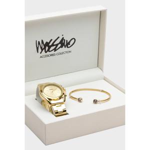 Mossimo Set Reloj Análogo Mujer + Pulsera