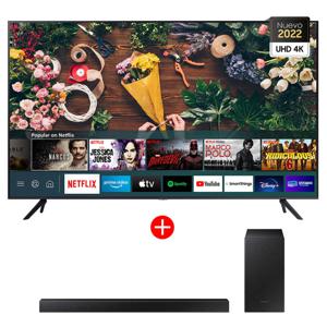 Combo LED 50" Samsung Smart TV 4K UHD 2022 + Soundbar HW-T420/ZS Negro