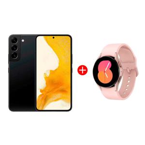 Combo Samsung Galaxy S22 256GB 6,1" Phantom Black Liberado + Smartwatch Galaxy Watch5 40mm Rose Gold