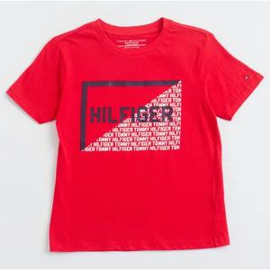 Polera Manga Corta Print Logo Hilfiger Niño Tommy Hilfiger
