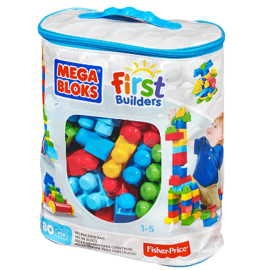Mega Blocks Fisher-Price 80 Piezas Gran Bolsa Para Construir