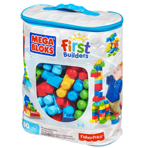 Mega Blocks Fisher-Price 80 Piezas Gran Bolsa Para Construir