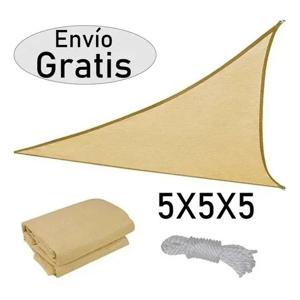 Toldo Vela Malla Sombra Triangular 5mx5mx5m