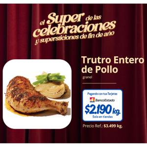 Trutro Entero De Pollo Kg Unimarc