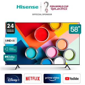 LED Smart TV 58" 4K Ultra HD Hisense 58A6H
