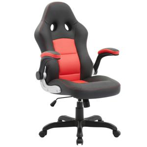 Silla PC Gamer Sienna Negro/Rojo Just Home Collection