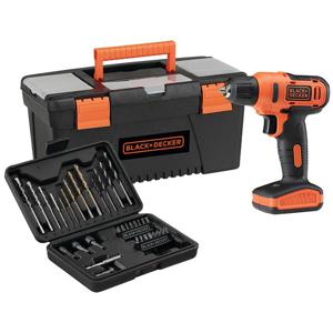 Taladro Black & Decker Rotacion 12v 34 Acc + Caja