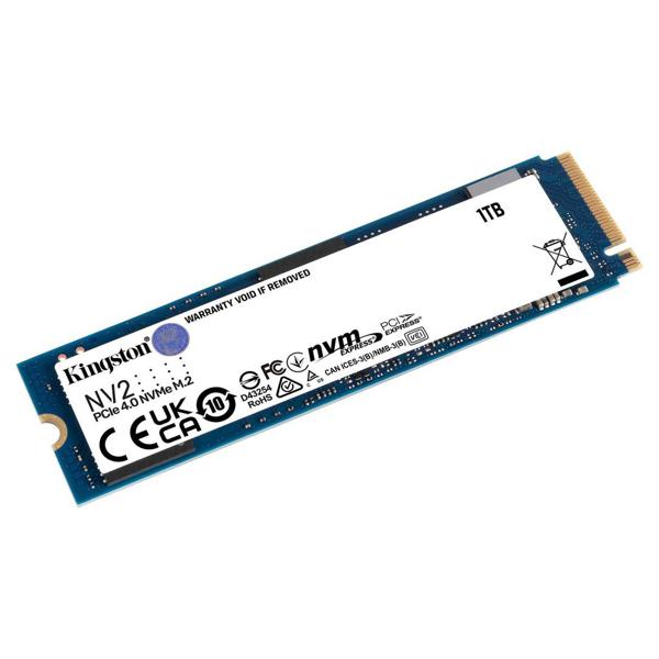 Unidad de Estado Sólido Kingston NV2, 1TB NVMe, PCIe 4.0, Lectura 3500 MB/s Escritura 2100 MB/s