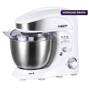 Batidora Planetaria Nappo 500w Con Bowl De Acero 4l Blanca