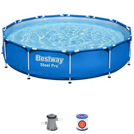 Piscina Estructural Bestway Steel Pro 366 CM x 76 CM + Filtro