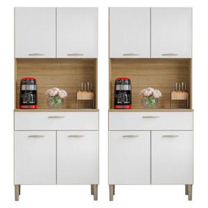 Combo 2 Muebles de Cocina M-1999 Cris 4 Puertas