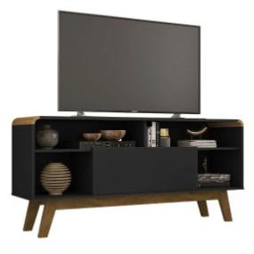 Rack Tv 55 Lazuli Negro Hoga